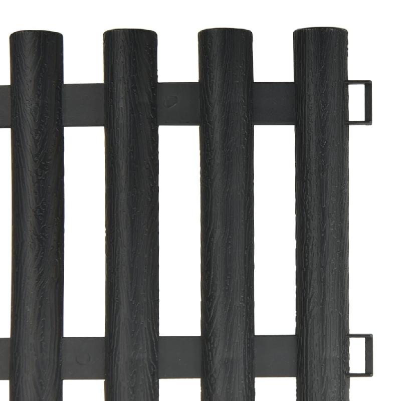 Vidaxl bordures de pelouse 17 pcs anthracite 10 m pp 314682_3