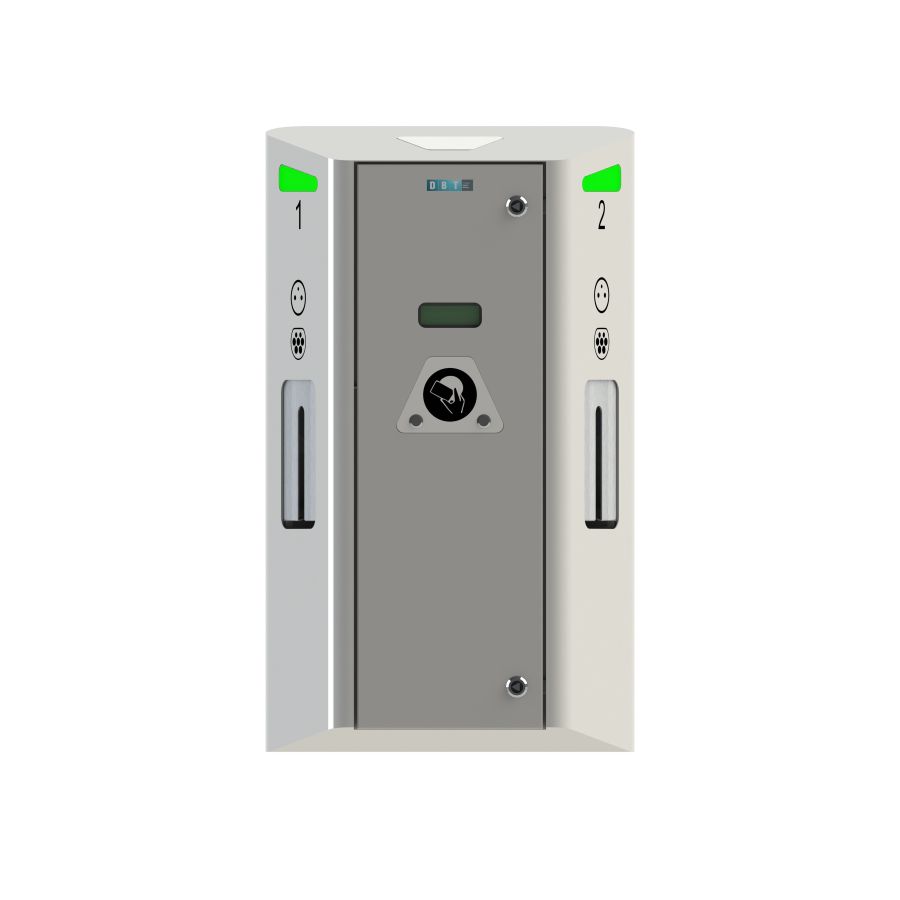 Borne de recharge pour voiture électrique - murale ou sur pied - 4 prises et délivre jusqu'à 22kw / GNS_3