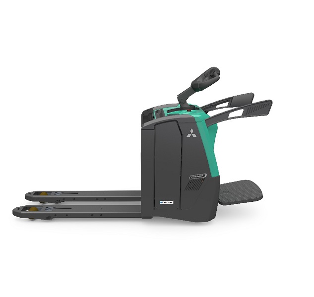 Transpalette électrique à plate-forme Mitsubishi PBV20N3 - 2000 kg - robuste et polyvalent pour entrepôts et logistique_3