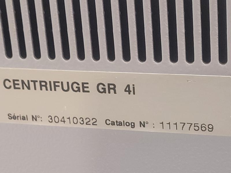 Centrifugeuse réfrigérée THERMO ELECTRON JOUAN GR4I Avec Rotor 11175338_3