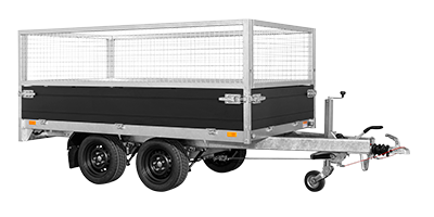 Remorque roues dessous - Aluminium, 2 essieux freinés, PTAC 2000 KG - SARIS PL 276 170 2000 2 - 2,76 X 1,70M_3