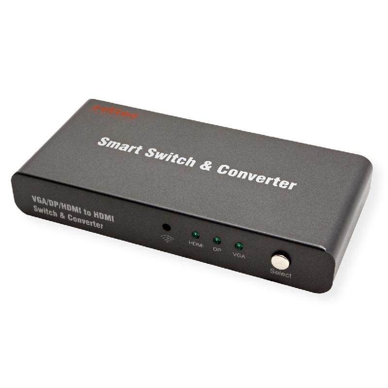 Roline switch convertisseur hdmi/vga/dp vers hdmi_3