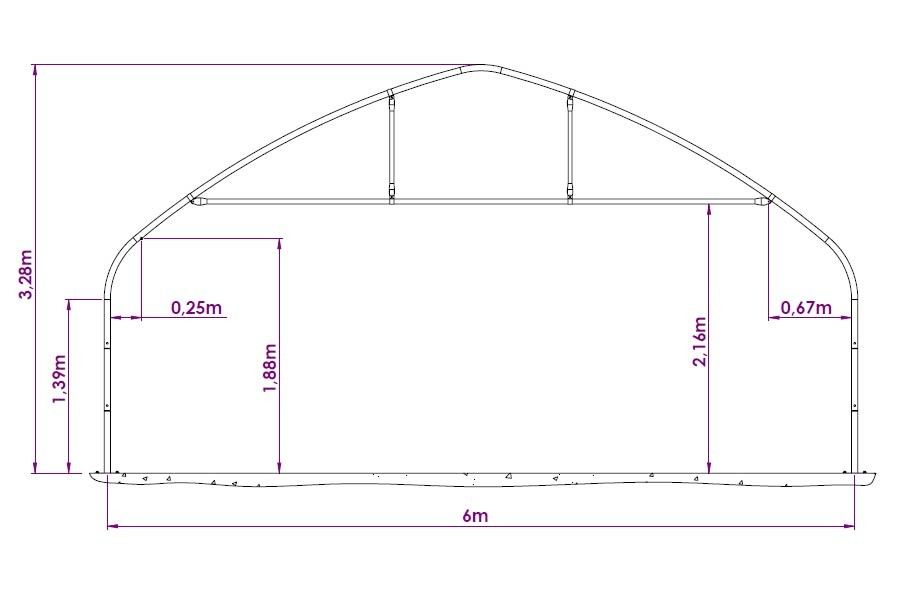 6 m pro ogive - serre tunnel - serres val de loire - longueur 10 m_3