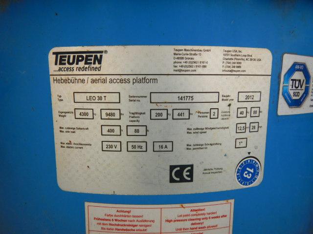 Nacelle araignée TEUPEN leo 30 occasion_3
