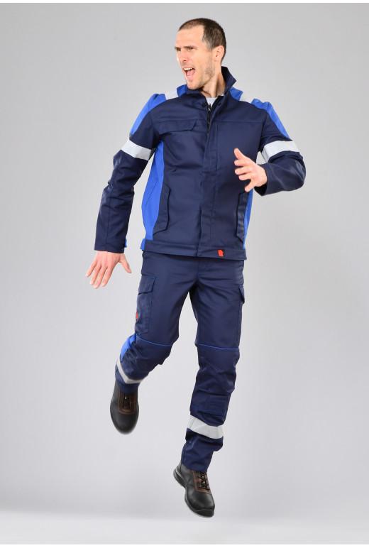 Blouson de travail Flashfit réf. 333*cp5 - coupe ajustée, multipoches, bandes rétroréfléchissantes_3