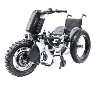 Handbike Tout Électrique - CROSSBIKE 14'' Stricker - Moteur 1000 Watts et Pneu Adhérent_3