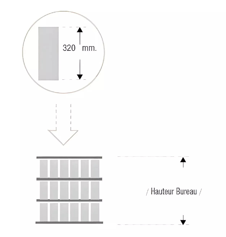 Armoire de rangement ouverte - 2 étagères - hauteur 120 cm (4 largeurs au choix) So Madrid_3