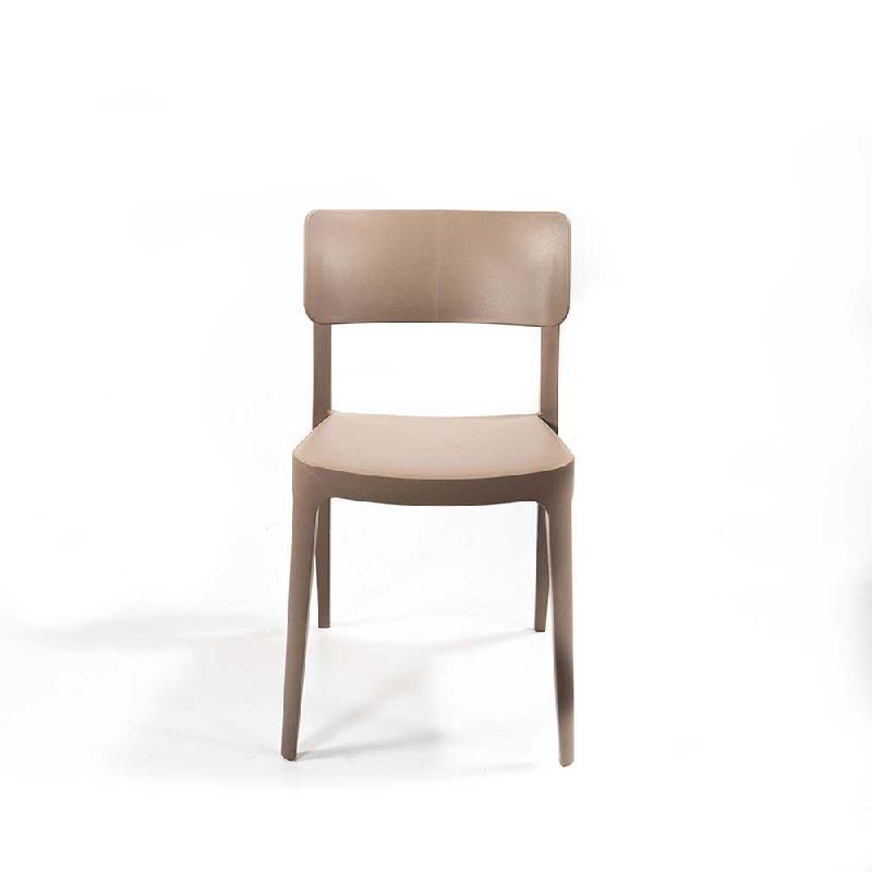 Wing - Chaise empilable en polypropylène sable_3