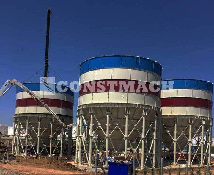CS-1000 - Silo à ciment boulonné - CONSTMACH - Capacité 1000 tonnes avec équipements complets_3