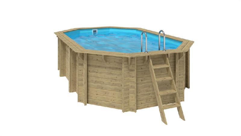 Piscine octogonale allongée Emeo - 3,50 x 5,40 x H. 1,31 - piscine en kit_3