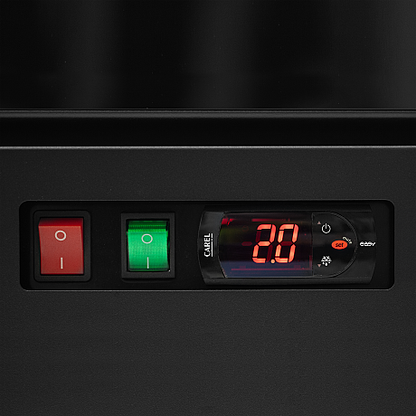 Vitrine réfrigérée murale positive 1 porte vitrée - 459 L - Noir | Tefcold - AtomMaxiC1DB_3