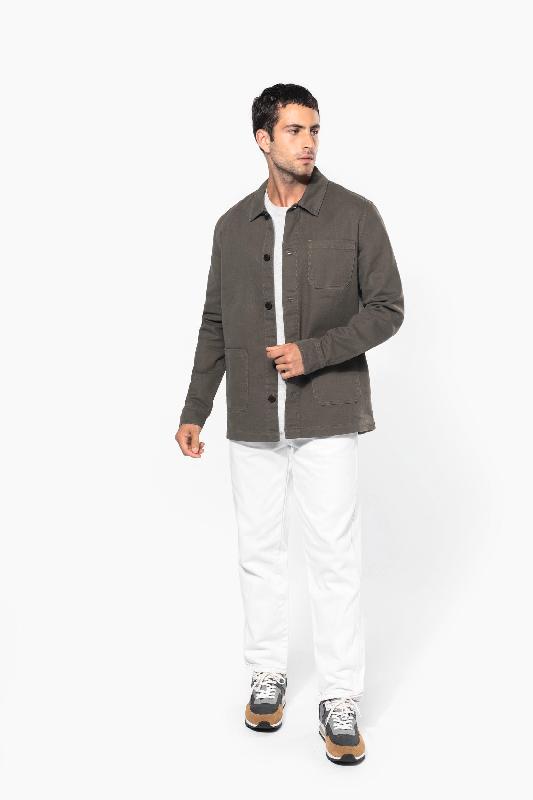 Veste worker homme - Réf : K671 - Kariban - 100% coton, effet délavé, personnalisable, plusieurs tailles et couleurs_3