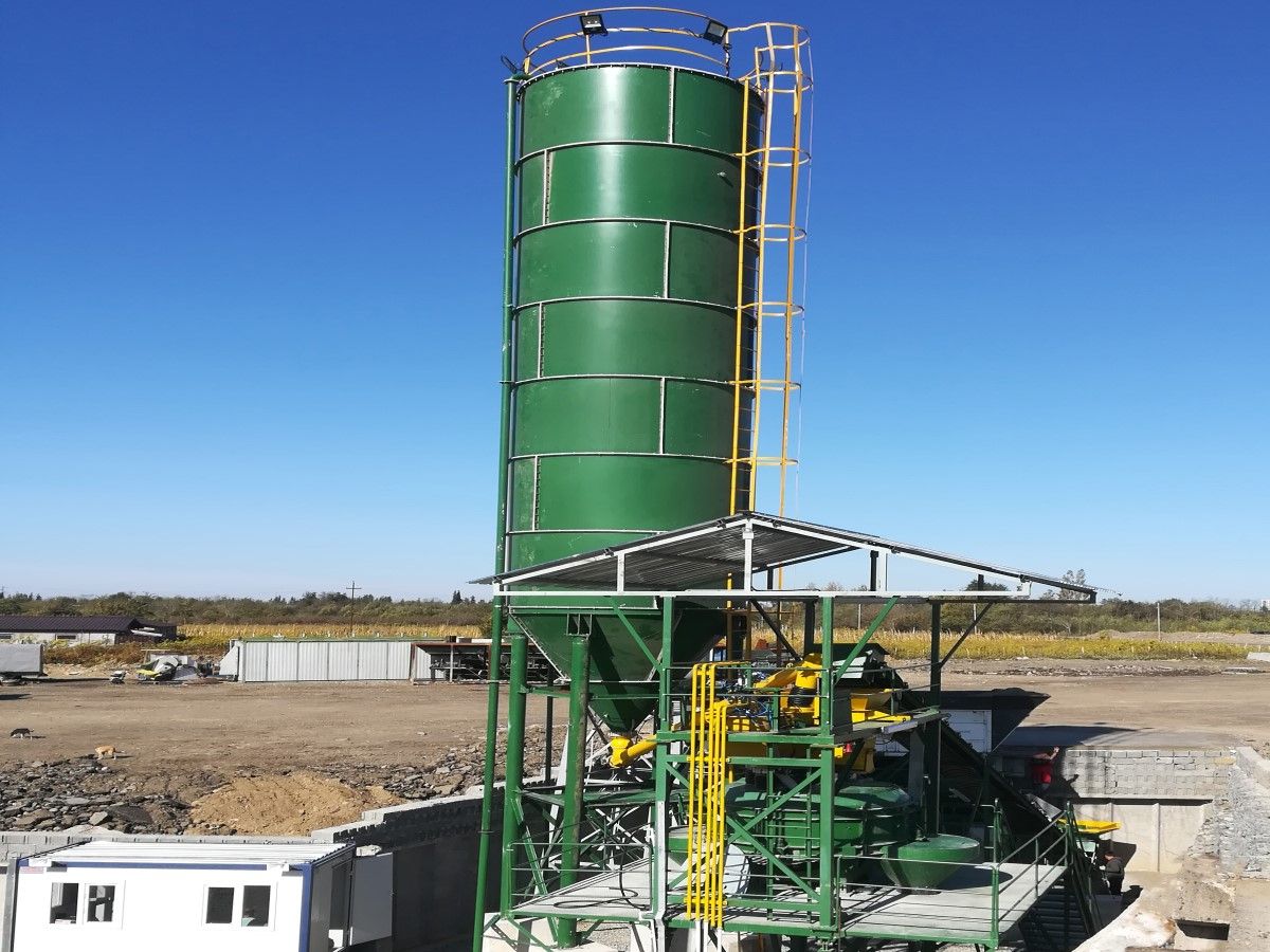 Centrale à béton fixe 30 m³ - Mélangeur planétaire 0.75 L - Idéale pour vos chantiers_3