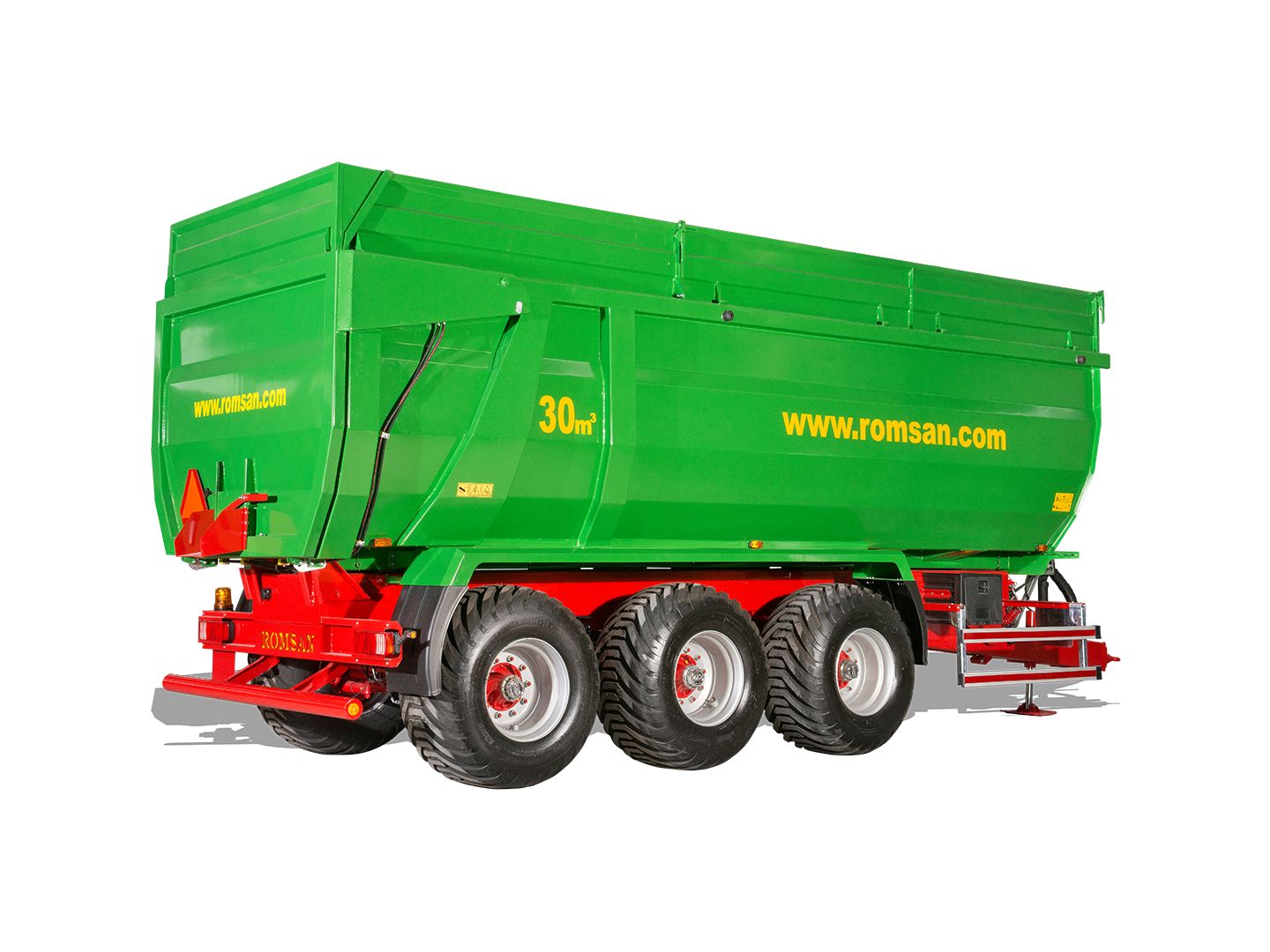 R 200 TRHK Benne agricole à tridem monocoque - ROMSAN - capacité 20000 kg_3