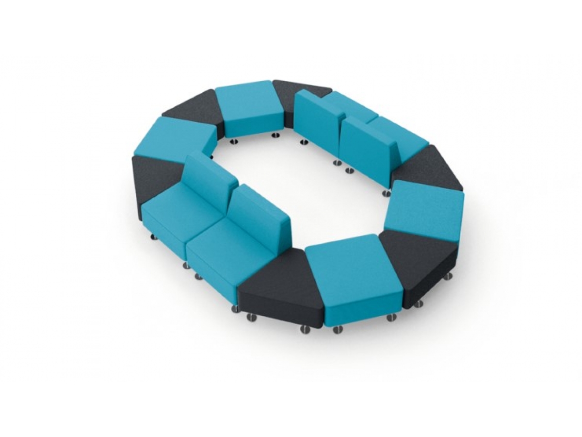 Siège modulaire moderne aux lignes géométriques simples - WALL IN - Configurations flexibles et finition personnalisable_3