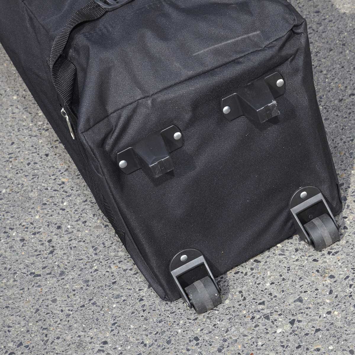 Tente pliante 4x4m grise - aluminium hexagonal 40mm - toit imperméable PVC 300g/m²_3