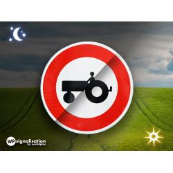 Panneau d'interdiction B9D - Accès interdit aux véhicules agricoles à moteur_3