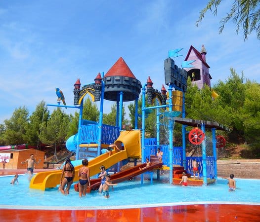 Structure de jeux aquatiques - ARWAPS5B - Hauteur 9 m - Toboggans jusqu'à 2,4 m_3