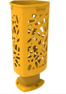 Corbeille publique Scuderia - plastique - Polyéthylène haute densité - 57,5 litres - anti-UV et anti-graffitis_3