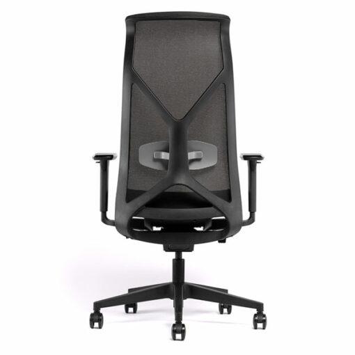 Fauteuil haut dossier AIR neuf - tout résille - ergonomique avec têtière intégrée et accoudoirs 3D - confort optimal_3