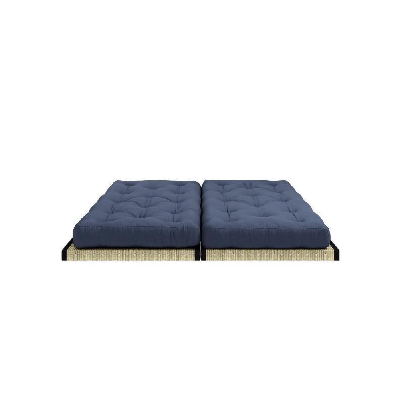 BANQUETTE FUTON TATAMI CHICO BLEU MARINE COUCHAGE 2 X 70*200 CM._3