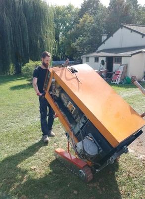 Diable Maximule avec différentiel sur chenilles pour manœuvres précises