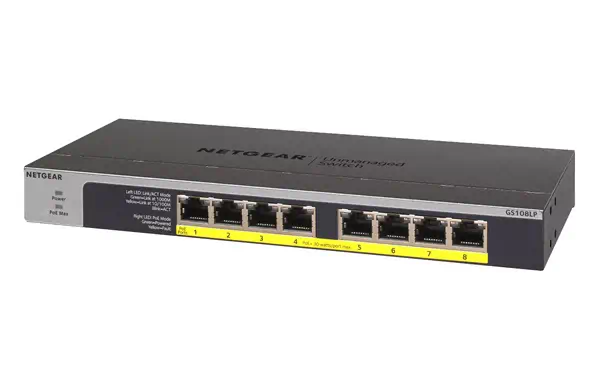NETGEAR GS108LP Non-géré Gigabit Ethernet (10/100/1000) Connexion Ethernet, supportant l'alimentatio_3