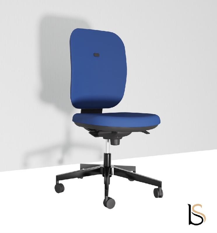 Siège de bureau Alaia haut dossier - Sokoa - Bleu, Contact permanent, Classique_3