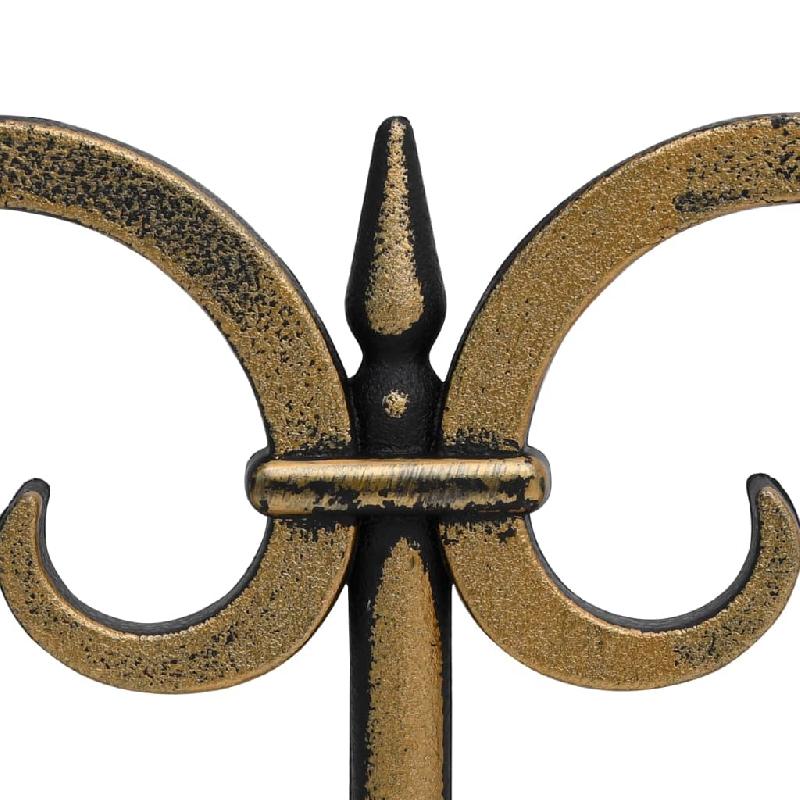 Vidaxl bordures de pelouse 17 pcs doré 10 m pp 318298_3