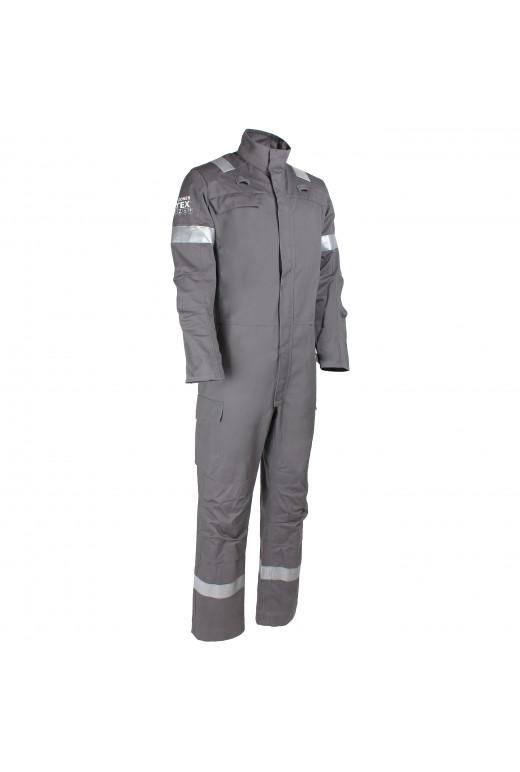 Combinaison multirisques ATEX Plus réf. 656*ATX - 9 poches - Bandes rétroréfléchissantes ignifuges - Normes EN 14404, IEC 61482-2, EN ISO 11612_3