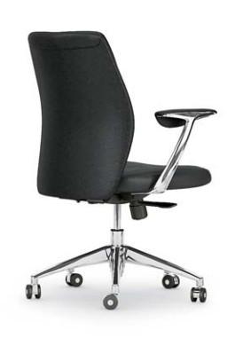 Fauteuil Manager cuir VIC - Mobel Linea - cuir noir_3