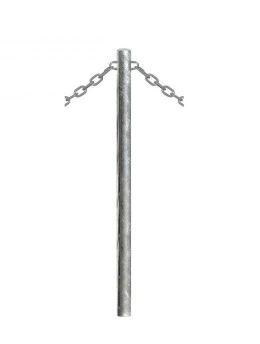 Potelet carrefour à chaînes ø 60 - acier galvanisé ou peint - tube forte épaisseur_3