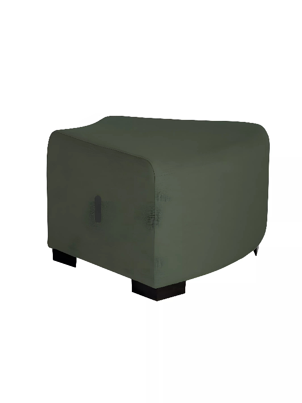 Pouf angulaire 1 place vert forêt_3