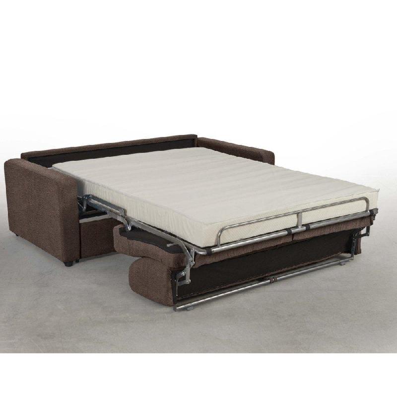 Canapé convertible Day Express - Mono assise - Matelas 14 cm polyuréthane - Taupe - Fabrication artisanale italienne_3