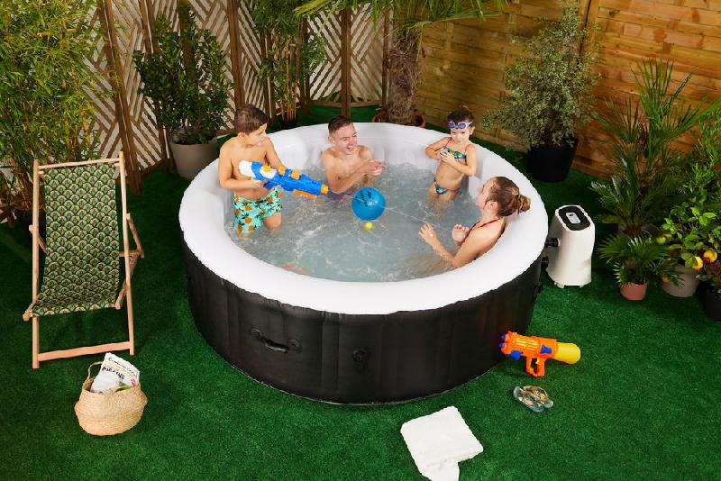 Spa gonflable rond HORA - 6 places - Ø 208 x H. 65 cm - 120 jets - Chauffage jusqu'à 41°C_3