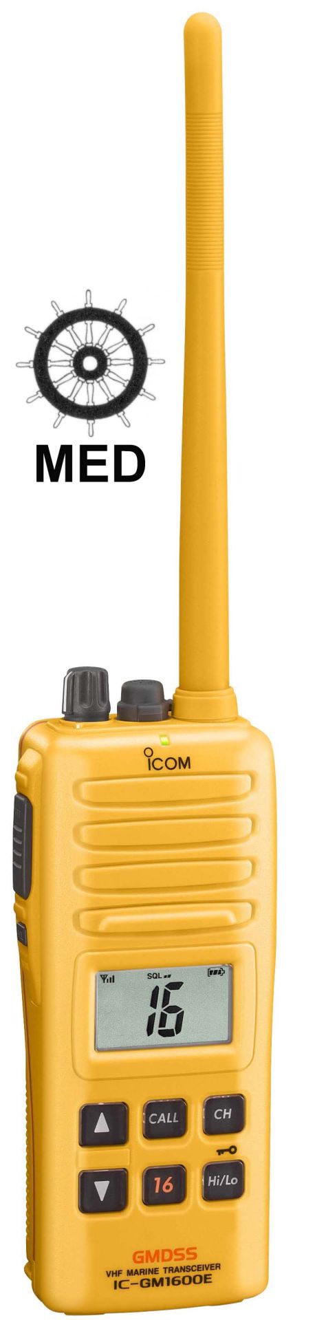 VHF marine portable GMDSS GM1600E homologuée MED pour radeaux de survie_0