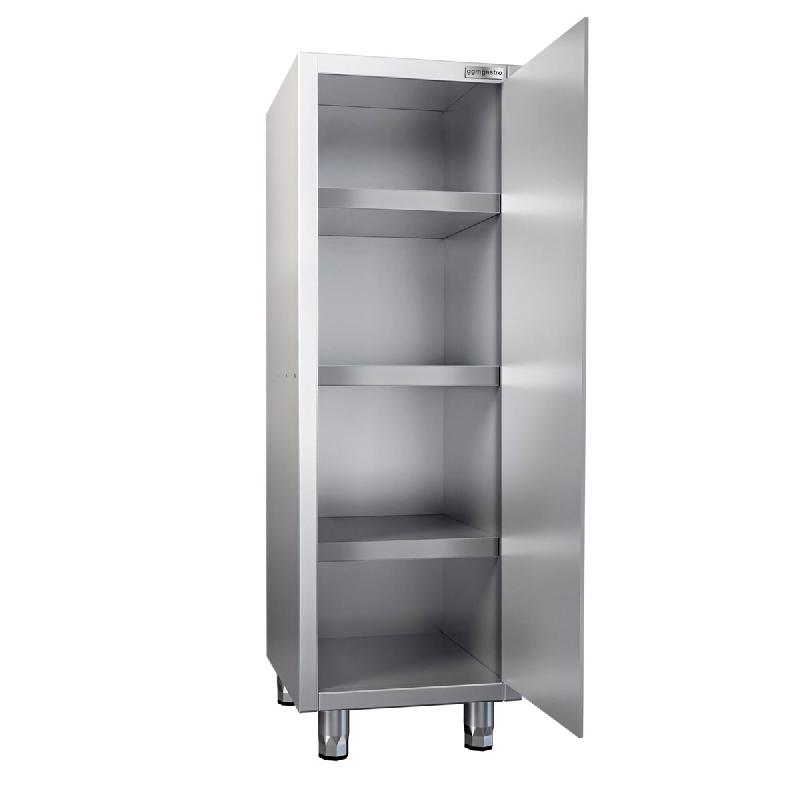 Armoire haute inox P 700 x H 1800 - 1 porte battante_3