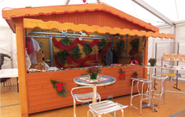 Chalet en bois pliable de 4 mètres de façade pour vos événements  d'intérieur_3