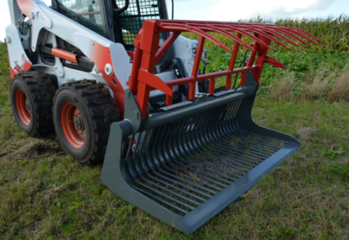 Godet de décombre avec grappin - 1 grappin / 2 vérins - attec_3