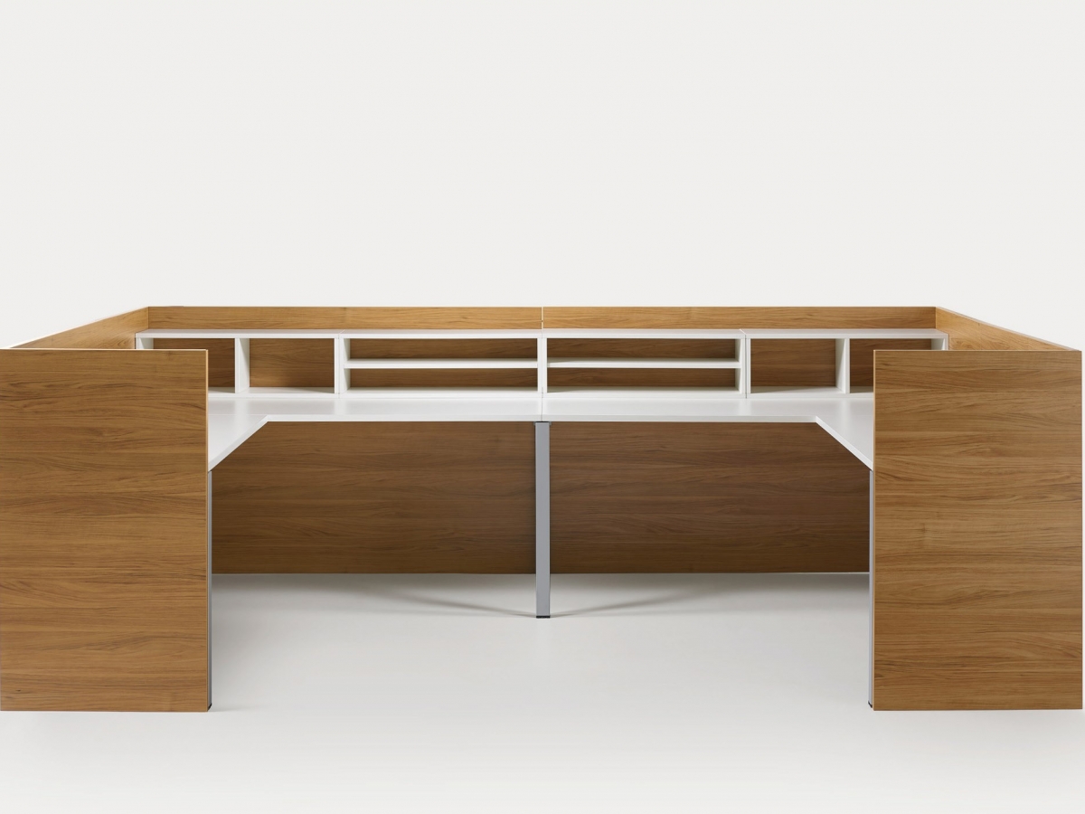 Banque d'accueil lumineuse et modulaire - LIGHT - configurations variées et ergonomiques_3