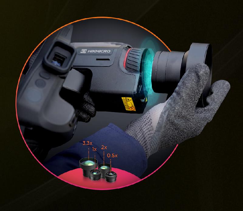 Caméra thermique SP60 HIKMICRO - 640x480 px, -20°C à +650°C, écran 5'' inclinable, 25 Hz, lentille interchangeable_3