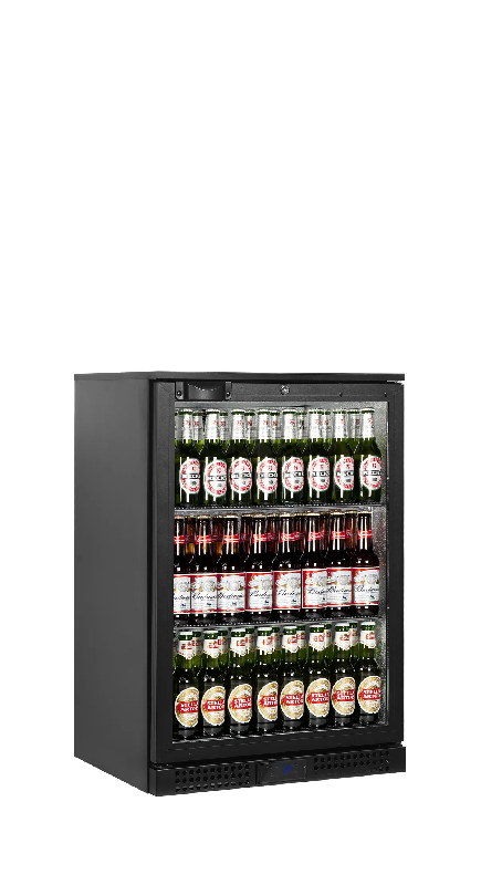 Arrière bar réfrigéré 1 porte BA11H noir TEFCOLD_3