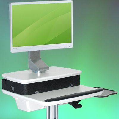 Chariot médical informatique LCD/PC Cart H Class LD - Ergonoflex - 29 kg - réglable en hauteur avec technologie brevetée StS_3