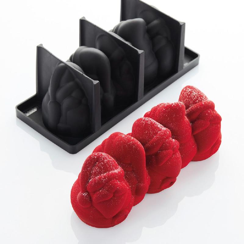 Moule en silicone à bûche PAVONI ITALIA - Père Noël_3