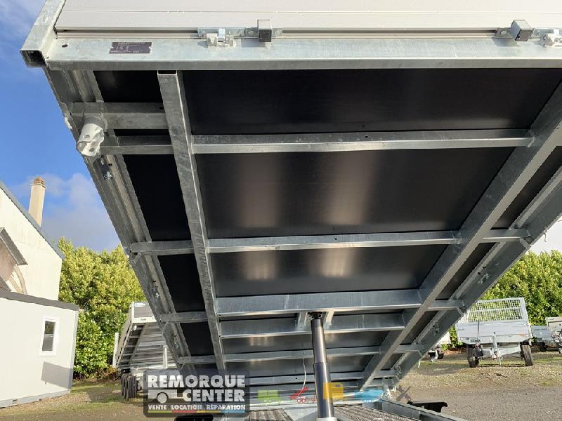Remorque Tri-benne SARIS - 356 x 184 - PTAC : 3500 kg - 2 Essieux - Freinée - Pompe électrique - Reference -GE 75_3