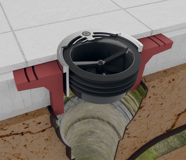 Green Drain - Clapet anti-retour hydraulique en silicone pour siphon de sol_3