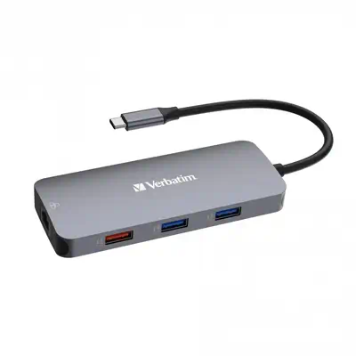 Verbatim CMH-09 USB Type-C 10000 Mbit/s Argent_3