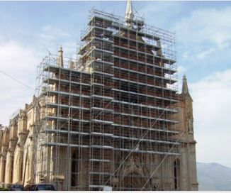 Échafaudage multidirectionnel MODUL - échafaudage de façade - largeur 0,73 m à 1,09 m - système adaptable et sécurisé_3