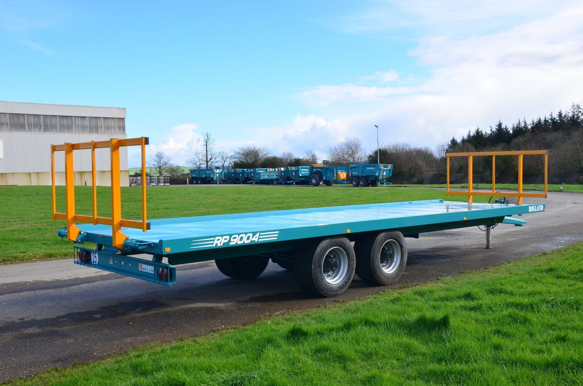 Remorque plateau agricole SP 9004 - Golpais - longueur de caisse 9000 mm - PTAC 17000 kg - plateau semi-porté avec flèche réglable_3