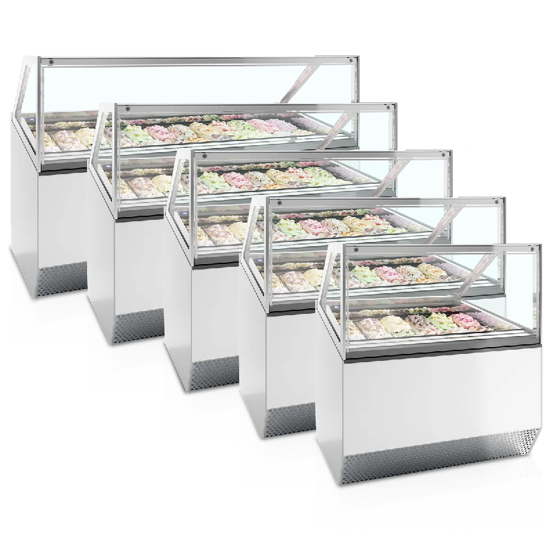 Vitrine ventilée pour glace MILLENNIUM ST20 (1080 / 201 L) Blanc TEFCOLD_3